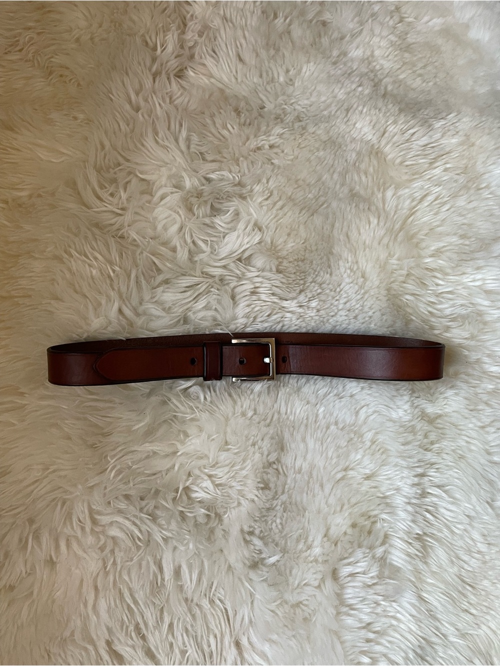 Vintage Structure brown genuine Italian leather men’s belt